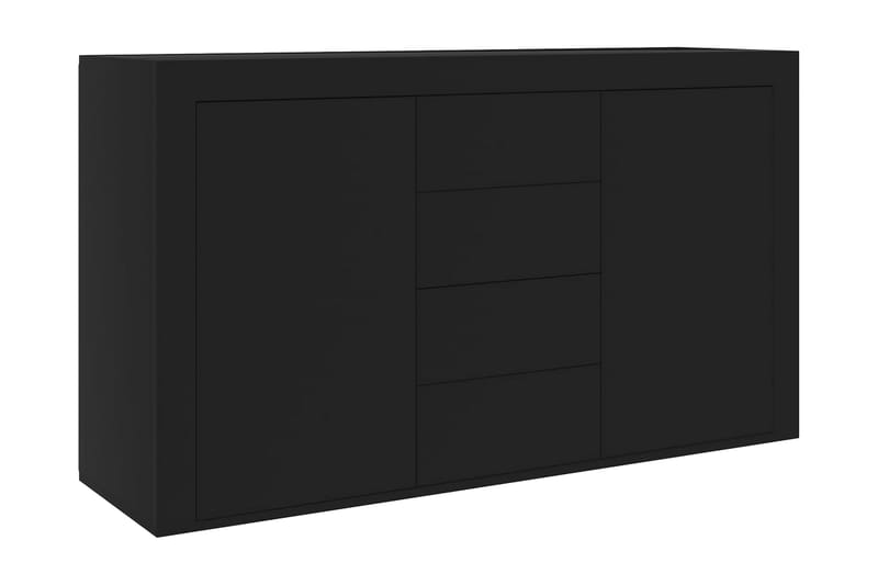 Skänk svart 120x36x69 cm spånskiva - Svart - Förvaring - Förvaringsmöbler - Skänkar & sideboards