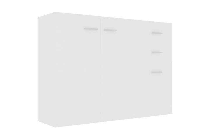 Skänk vit 105x30x75 cm spånskiva - Vit - Förvaring - Förvaringsmöbler - Skänkar & sideboards
