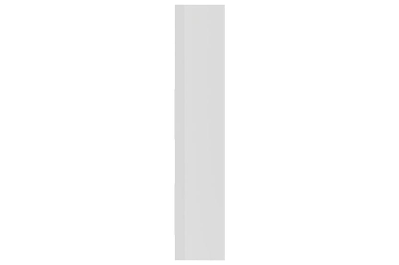 Bokhylla vit högglans 40x35x180 cm spånskiva - Vit - Förvaring - Hyllor - Bokhylla