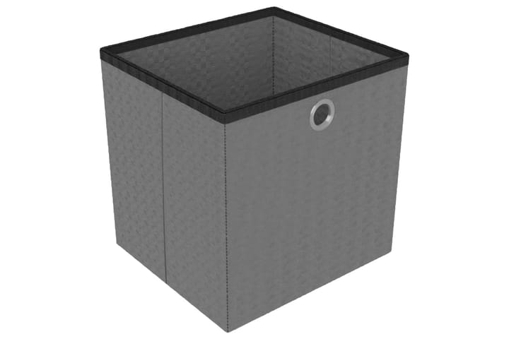 Hylla med 5 kuber med lådor svart 103x30x72,5 cm tyg - Svart - Förvaring - Hyllor - Hyllsystem