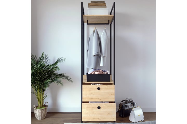 BALANU Garderob 50x40 cm Natur - Förvaring - Skor & klädförvaring - Garderober & garderobssystem