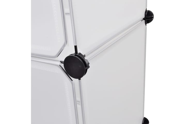 Modulär garderob 9 fack 37x115x150 cm vit - Vit - Förvaring - Skor & klädförvaring - Garderober & garderobssystem