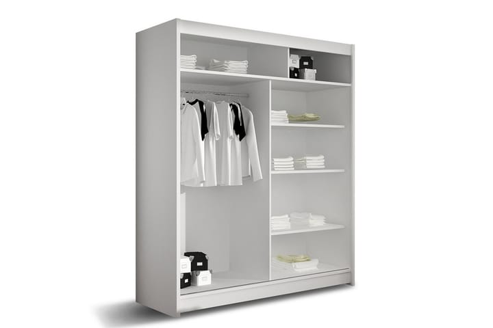 POLLY Garderob 150 Skjutdörrar Speglar Ek - Ek - Förvaring - Skor & klädförvaring - Garderober & garderobssystem