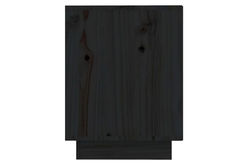 Skoskåp svart 110x34x45 cm massiv furu - Svart - Förvaring - Skor & klädförvaring - Skoförvaring