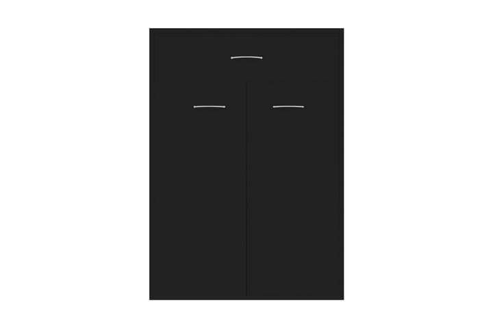 Skoskåp svart 60x35x84 cm spånskiva - Svart - Förvaring - Sko- & klädförvaring - Skoförvaring