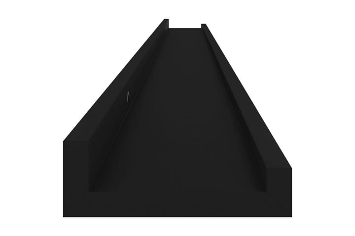 Vägghyllor 2 st svart 115x9x3 cm - Svart - Förvaring - Köksförvaring - Kökshylla
