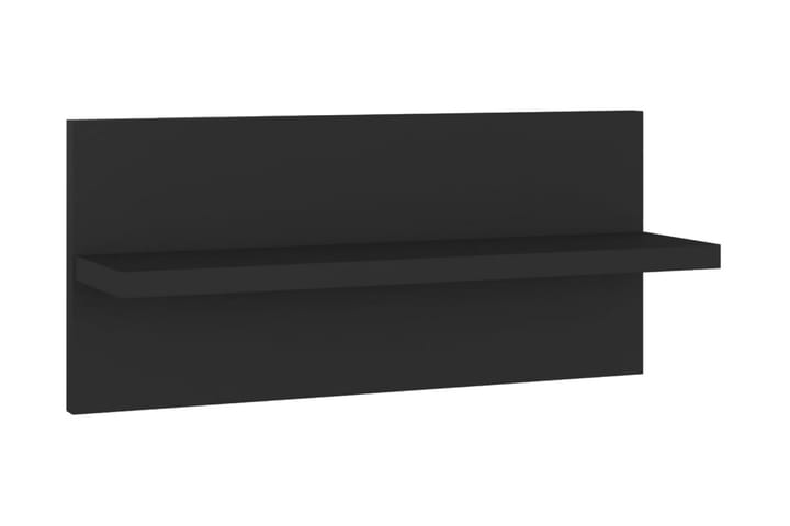 Vägghyllor 2 st svart 40x11,5x18 cm spånskiva - Svart - Förvaring - Köksförvaring - Kökshylla