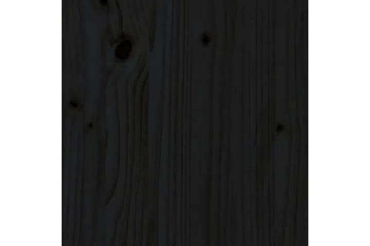 Väggskåp 2 st svart 30x30x100 cm massiv furu - Svart - Förvaring - Köksförvaring - Kökshylla