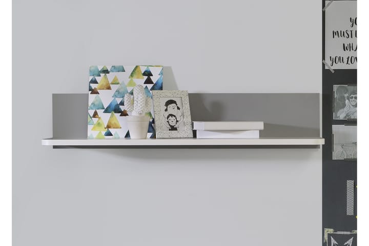 VALCHI Sängbord 42x50 cm Grå/Vit/Gul - Förvaring - Köksförvaring - Kökshylla