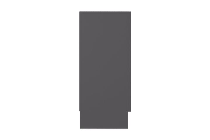 Vitrinskåp grå 120x30,5x70 cm spånskiva - Grå - Förvaring - Skåp - Vitrinskåp