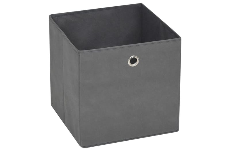 Förvaringslådor 10 st non-woven tyg 28x28x28 cm grå - Grå - Förvaring - Småförvaring - Förvaringslådor