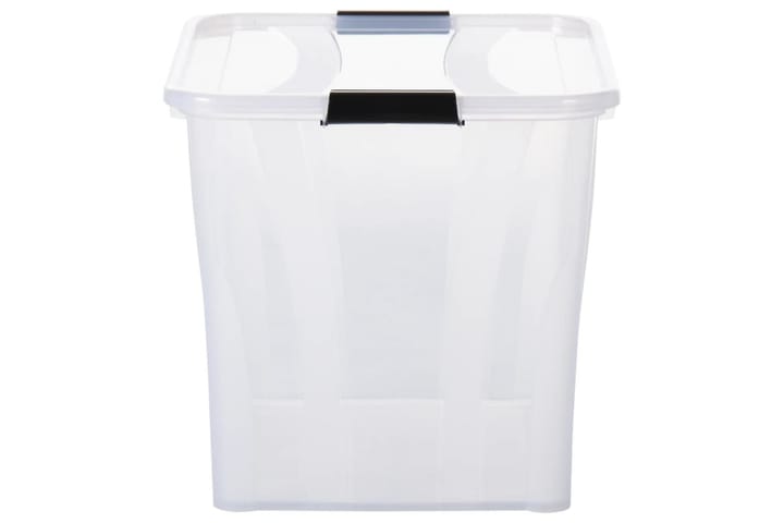 Förvaringslådor med lock 2 st genomskinlig 55 L - Transparent - Förvaring - Småförvaring - Förvaringslådor