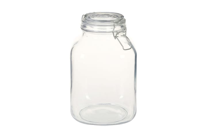 Glasburkar med lock 6 st 3 L - Transparent - Förvaring - Småförvaring - Förvaringsburk & askar - Glasburk