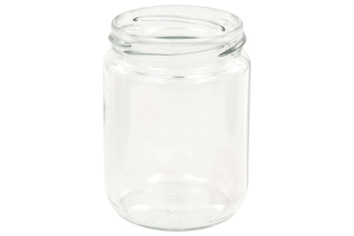 Syltburkar i glas med vita och röda lock 96 st 230 ml - Röd - Förvaring - Småförvaring