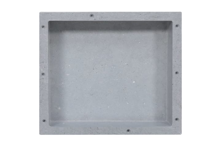 Infälld duschhylla niche matt grå 41x36x10 cm - Grå - Inredning & dekor - Badrumsinredning - Duschhylla & duschkorg