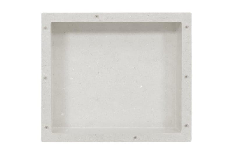 Infälld duschhylla niche matt vit 41x36x10 cm - Vit - Inredning & dekor - Badrumsinredning - Duschhylla & duschkorg