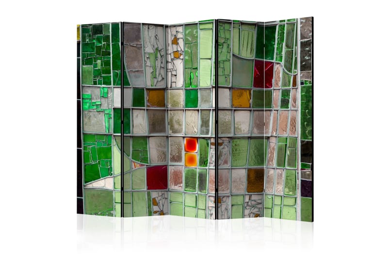 EMERALD STAINED GLASS Rumsavdelare 225x172 cm - Artgeist sp. z o. o. - Inredning & dekor - Dekor & inredningsdetaljer - Rumsavdelare