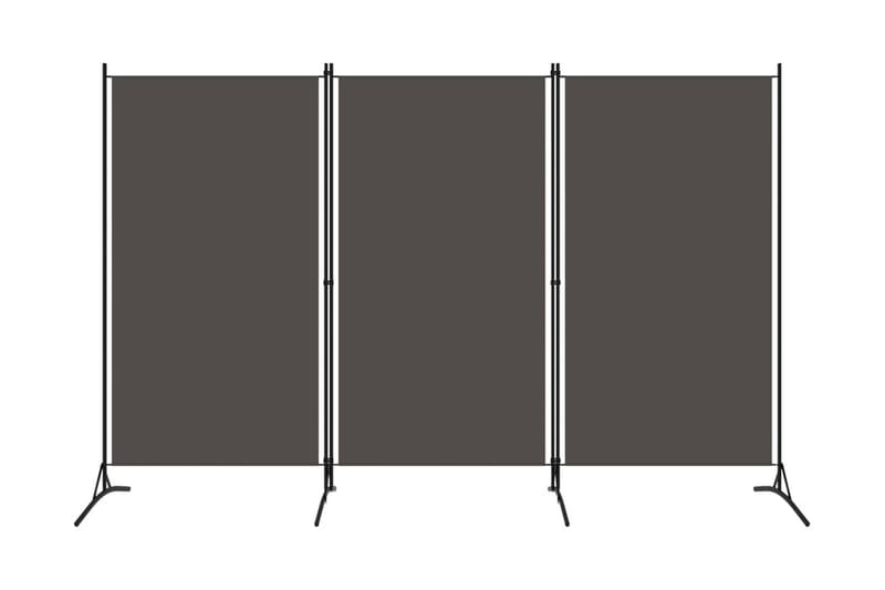 Rumsavdelare 3 paneler antracit 260x180 cm - Grå - Inredning & dekor - Dekor & inredningsdetaljer - Rumsavdelare