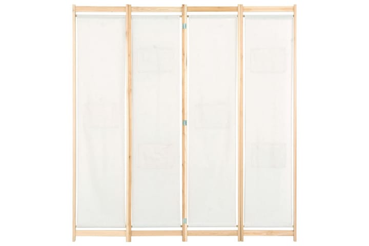 Rumsavdelare 4 paneler 160x170x4 cm gräddvit tyg - Inredning & dekor - Dekor & inredningsdetaljer - Rumsavdelare