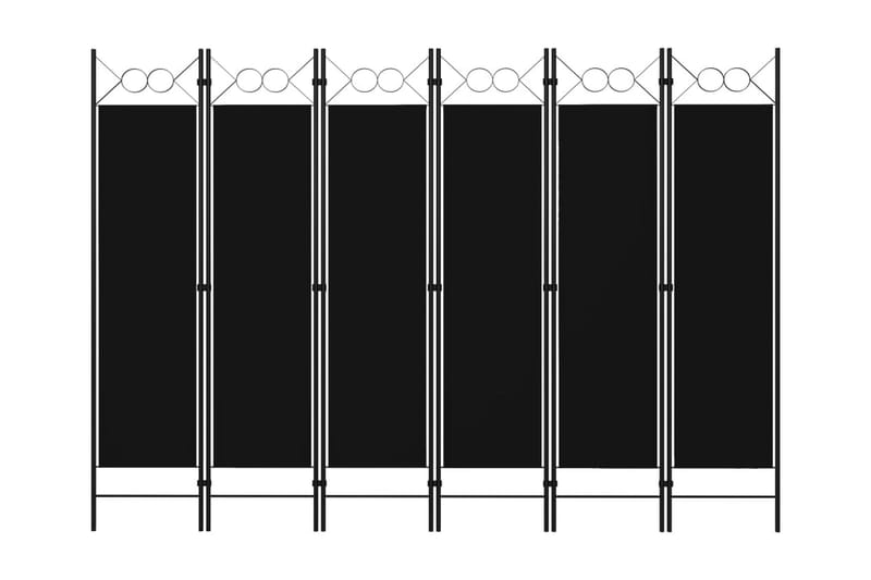 Rumsavdelare 6 paneler svart 240x180 cm - Svart - Inredning & dekor - Dekor & inredningsdetaljer - Rumsavdelare