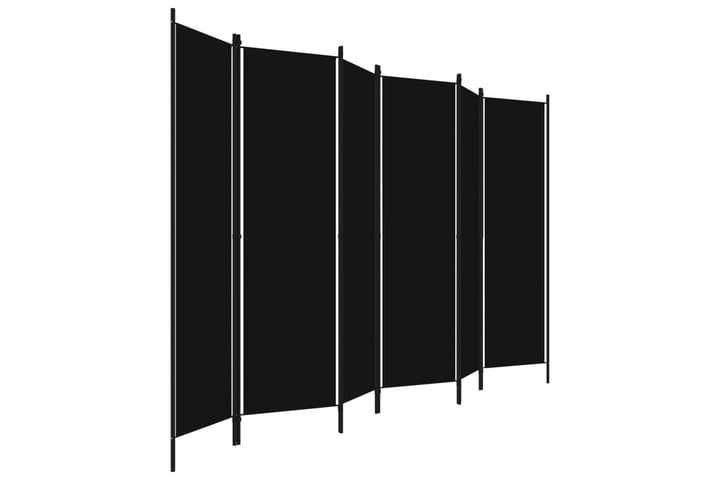 Rumsavdelare 6 paneler svart 300x180 cm - Svart - Inredning & dekor - Dekor & inredningsdetaljer - Rumsavdelare