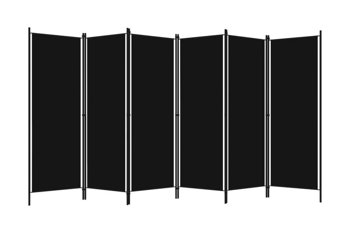 Rumsavdelare 6 paneler svart 300x180 cm - Svart - Inredning & dekor - Dekor & inredningsdetaljer - Rumsavdelare