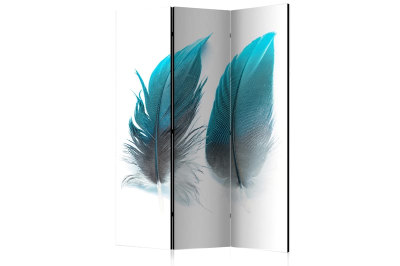 RUMSAVDELARE Blue Feathers 135x172 - Artgeist sp. z o. o. - Inredning & dekor - Dekor & inredningsdetaljer - Rumsavdelare