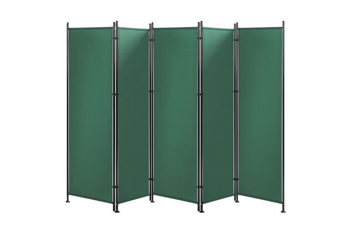 Skärmvägg 5 paneler 270 x 170 cm grön NARNI - Grön - Inredning & dekor - Dekor & inredningsdetaljer - Rumsavdelare