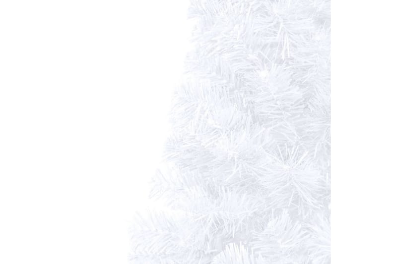 Halv plastgran med LED och julgranskulor vit 210 cm - Inredning & dekor - Julpynt & helgdekoration - Julpynt & juldekoration - Juldekorationer utomhus