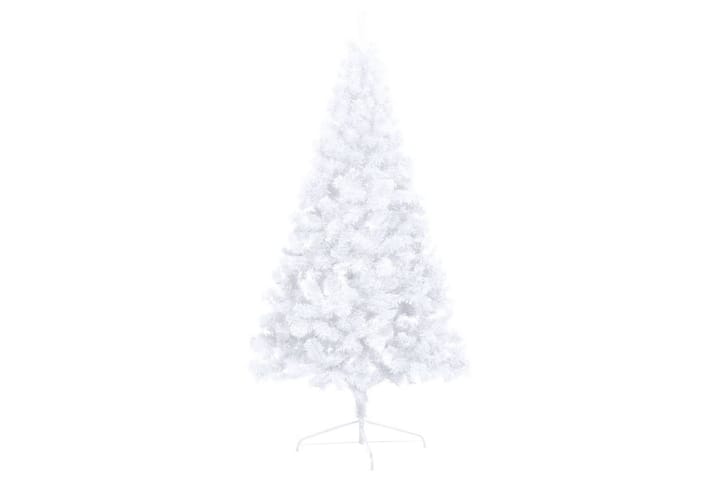 Halv plastgran med LED och julgranskulor vit 210 cm - Inredning & dekor - Julpynt & helgdekoration - Julpynt & juldekoration - Juldekorationer utomhus