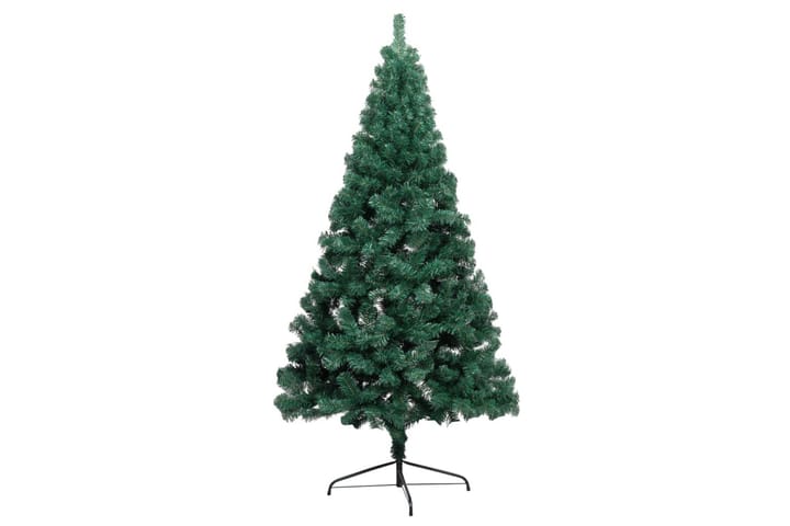 Halv plastgran med LED och julgranskulor grön 240 cm - Grön - Inredning & dekor - Julpynt & helgdekoration - Julpynt & juldekoration - Plastgran