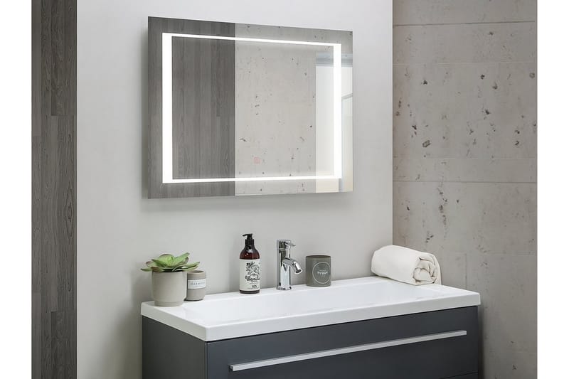 AYDREE Spegel LED 60x80 cm Silver - Inredning & dekor - Speglar - Badrumsspegel