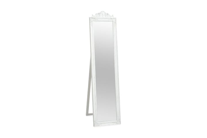 Fristående spegel barockstil 160x40 cm vit - Vit - Inredning & dekor - Speglar - Golvspegel