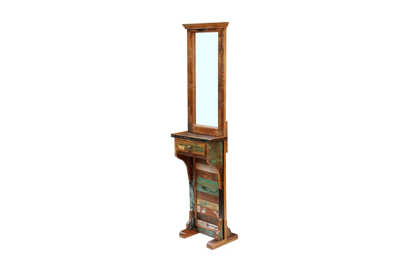 Hallspegel massivt återvunnet trä 47x23x180 cm - Flerfärgad - Inredning & dekor - Speglar - Golvspegel