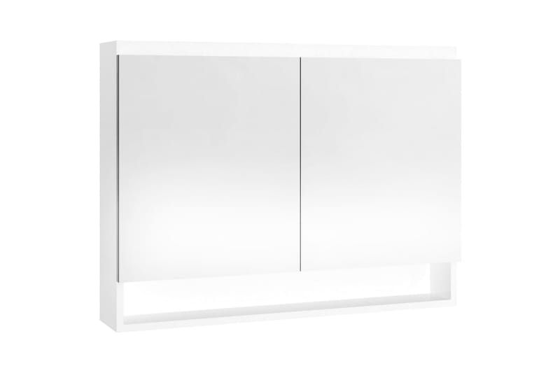 Spegelskåp för badrum vit 80x15x60 cm MDF