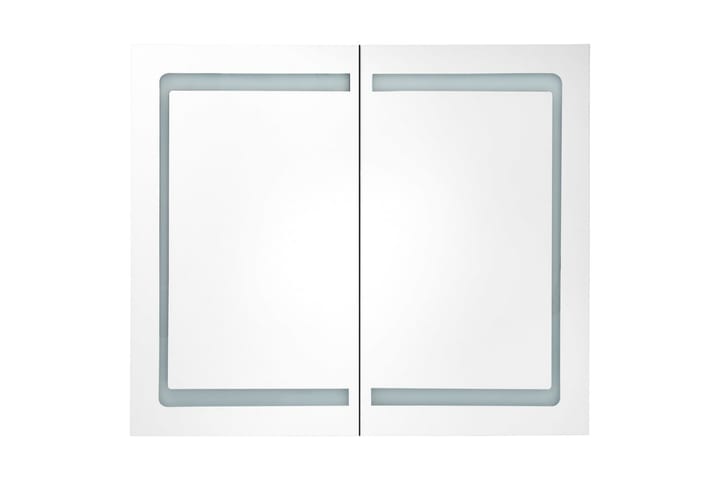 Spegelskåp med LED ek 80x12x68 cm - Brun - Inredning & dekor - Speglar - Spegelmöbler - Spegelskåp