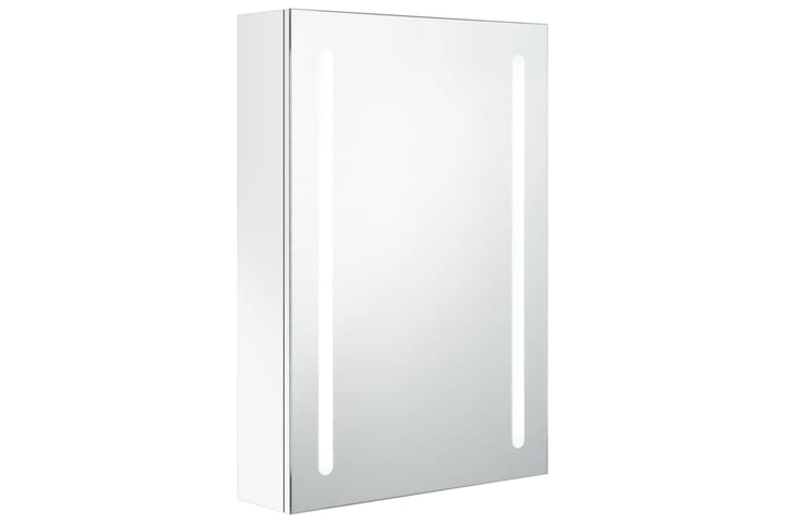 Spegelskåp med LED vit 50x13x70 cm - Vit - Inredning & dekor - Speglar - Spegelmöbler - Spegelskåp