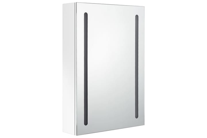 Spegelskåp med LED vit 50x13x70 cm - Vit - Inredning & dekor - Speglar - Spegelmöbler - Spegelskåp
