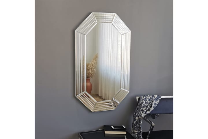 BORNHOEFT Dekorationsspegel 100 cm Silver - Inredning & dekor - Speglar - Väggspegel