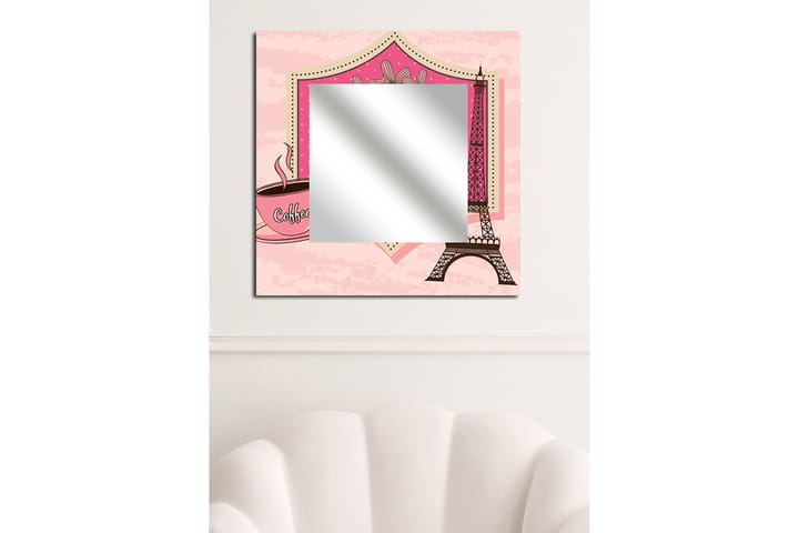 ELISTA Dekorspegel 50x50 cm City Paris Plexiglas/Flerfärgad