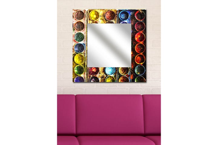 ELISTA Dekorspegel 50x50 cm Colorful Plexiglas/Flerfärgad
