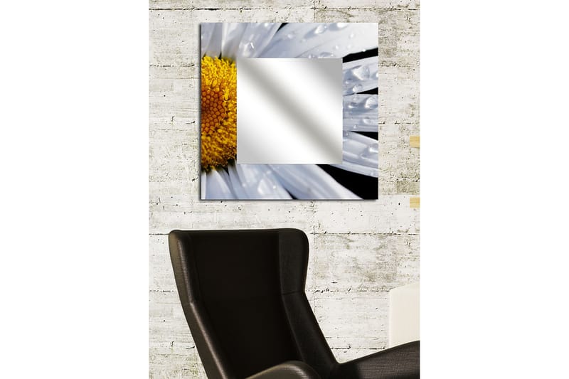 ELISTA Dekorspegel 50x50 cm Flowers Plexiglas/Flerfärgad