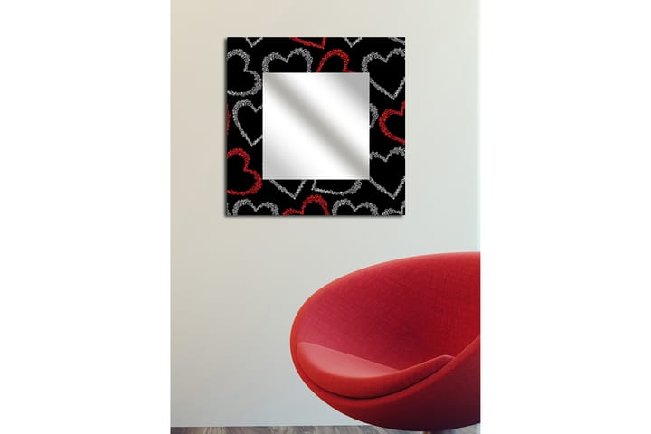 ELISTA Dekorspegel 50x50 cm Love Plexiglas/Flerfärgad