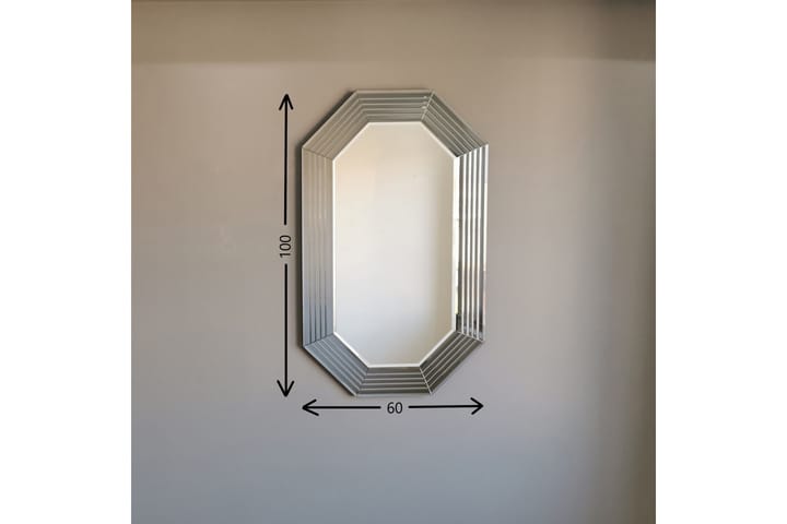 HABER Dekorationsspegel 60 cm Silver - Inredning & dekor - Speglar - Väggspegel