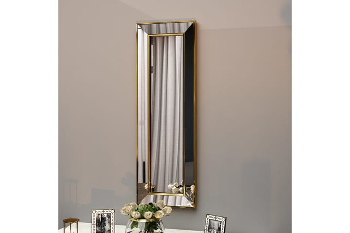 MOSSHEDDINGE Spegel 90 cm Rund Guld - Inredning & dekor - Speglar - Väggspegel