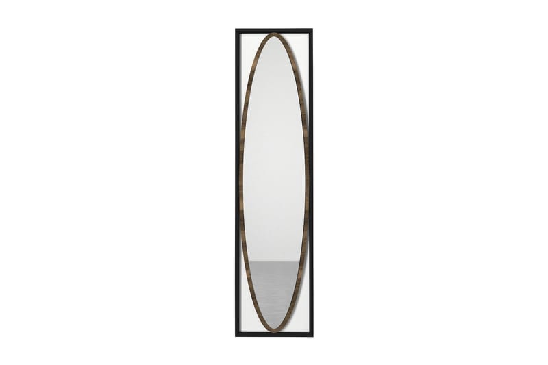 SAYCO Spegel 39 cm Svart/Valnöt - Inredning & dekor - Speglar - Väggspegel
