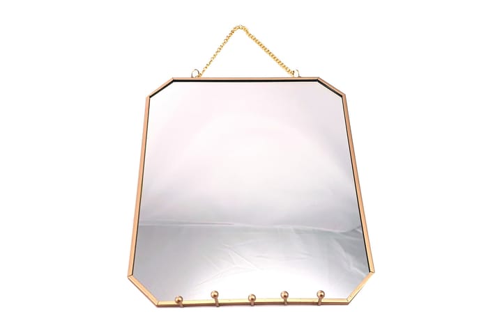 SPEGEL Amanda smyckeshållare åttakantig guldram 20x25cm - Inredning & dekor - Speglar - Väggspegel