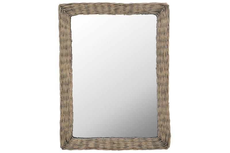 Spegel i korgmaterial 60x80 cm brun - Brun - Inredning & dekor - Speglar - Väggspegel