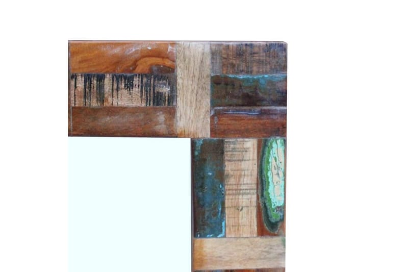 Spegel massivt återvunnet trä 80x50 cm - Flerfärgad - Inredning & dekor - Speglar - Väggspegel