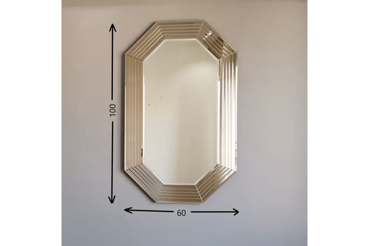 TEIJA Dekorationsspegel 60 cm Brons - Inredning & dekor - Speglar - Väggspegel